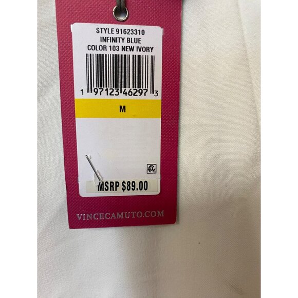 Vince Camuto Women's White Wide Leg Pull On Pants Size M NWT - Picture 3 of 4